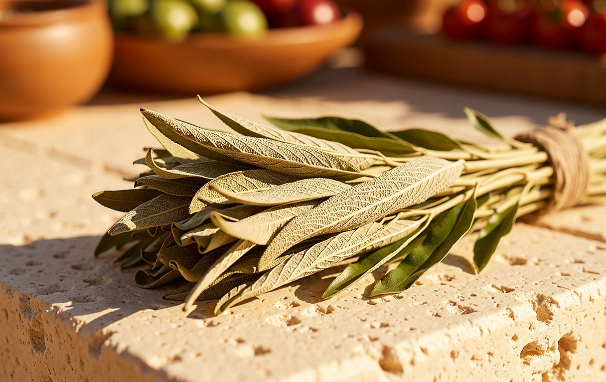 Ingredientes naturales y texturas mediterráneas